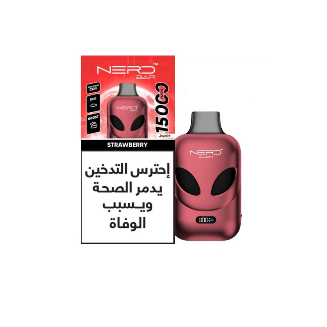 NERD Alien 15000 Puffs 20MG Disposable - Strawberry