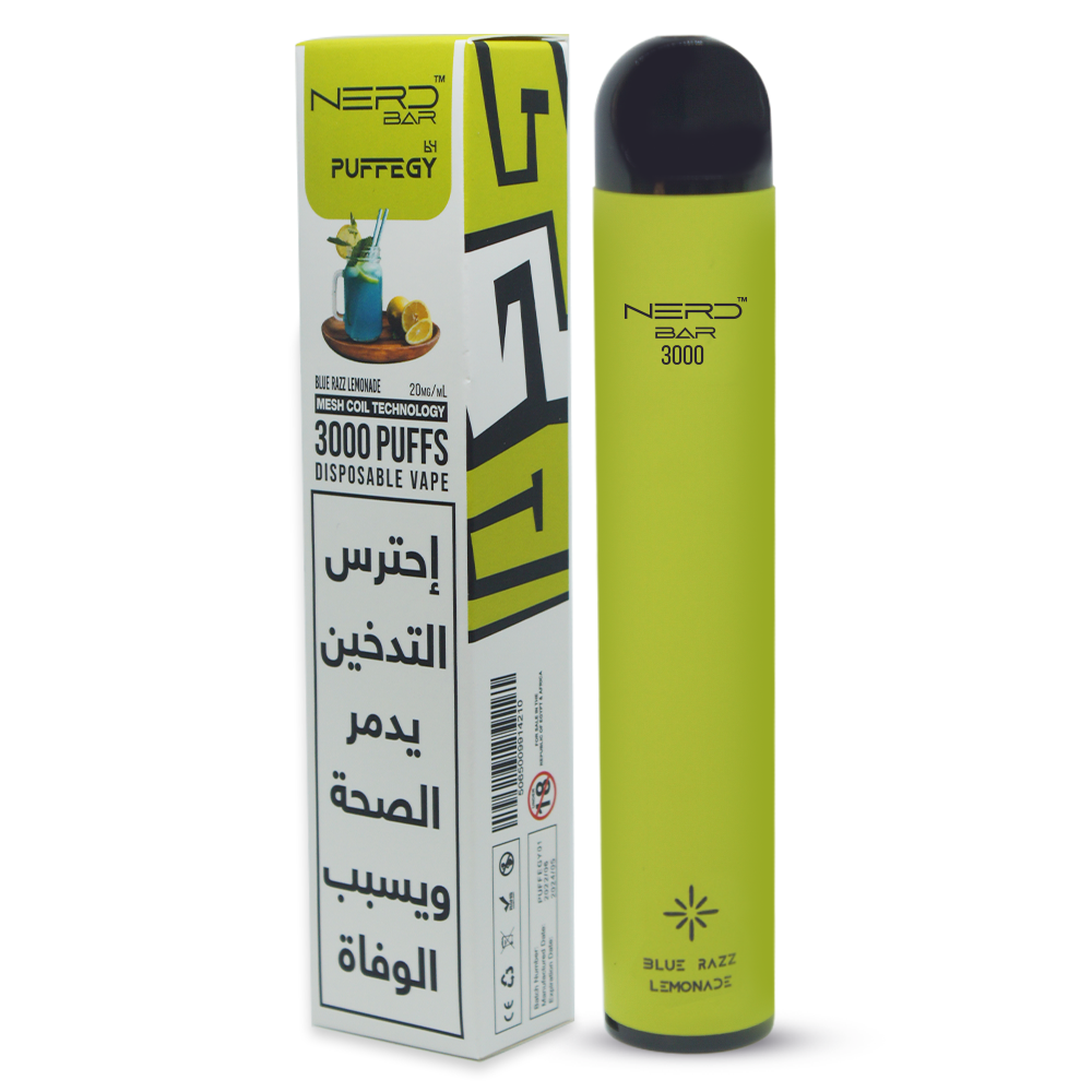 Nerd Bar 3000 Disposable vape - Bluerazz lemonade puffegy Nerd Bar 3000 Disposable vape - Bluerazz lemonade puffegy