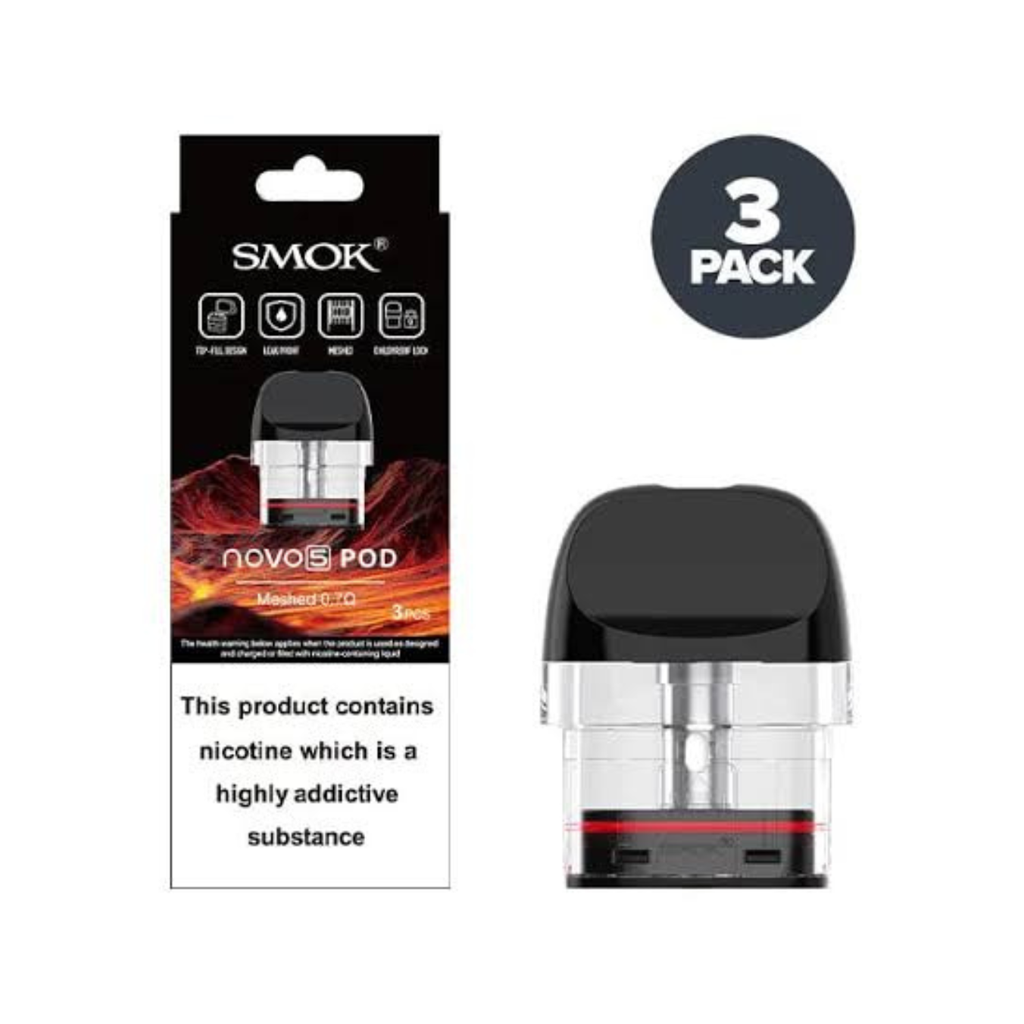 SMOK Novo 5 Replacement Pod Cartridge 0.7 ohm 2ml (3pcs/pack)